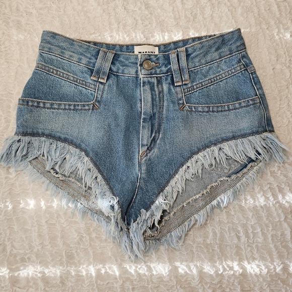 Marant Etoile Denim Shorts Size 4 - Picture 7 of 7